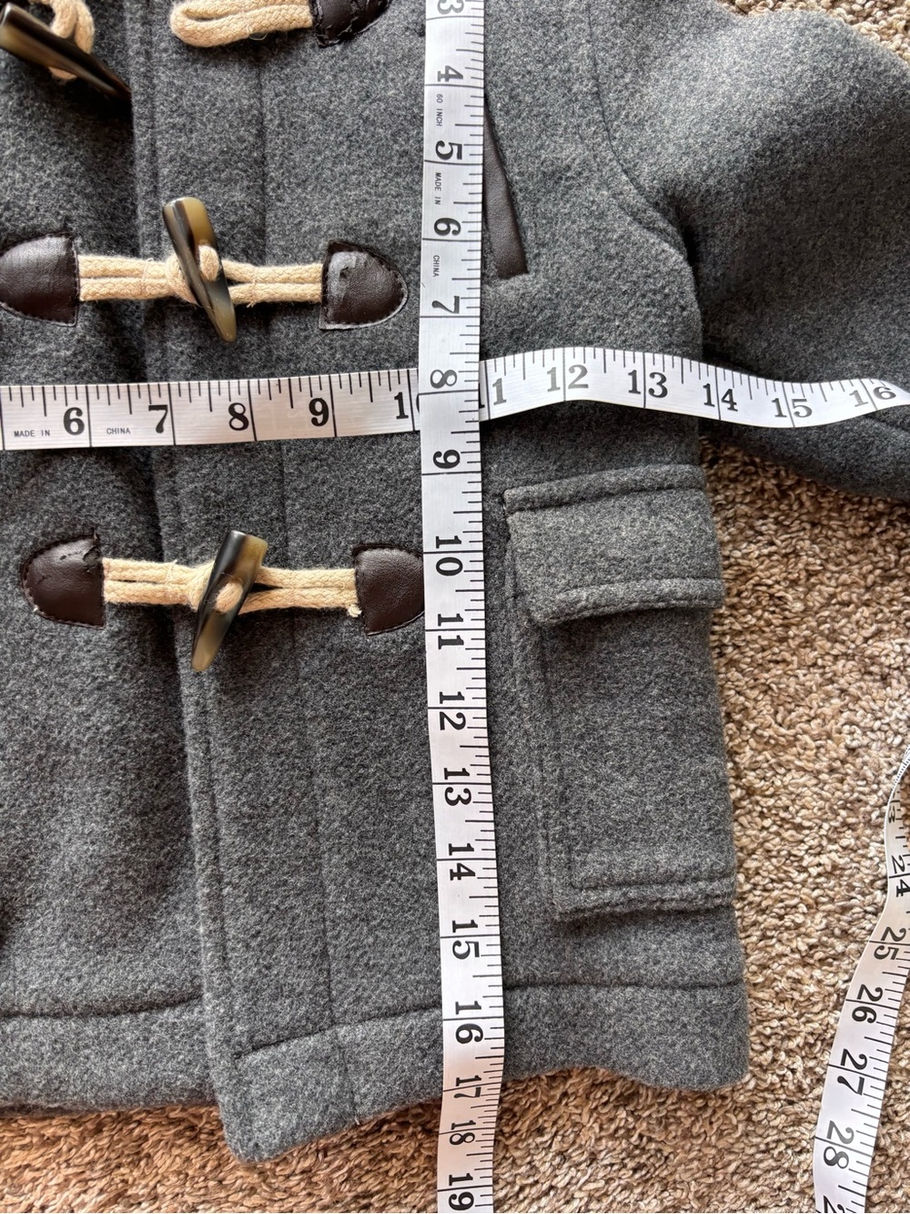 Zara Baby Boy Outerwear Collection Size 18/24 months Wool Blend Coat - Picture 6 of 8